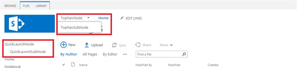 How To Create Structural Navigation Nodes Both In Quick Launch And Top Navigation Node