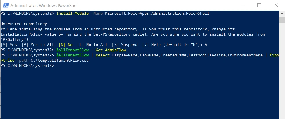 How To Fetch All The Power Automate (Flow) In Tenant