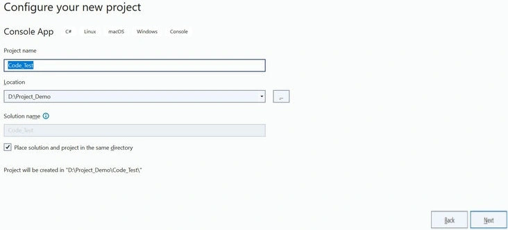 Enter Project Name