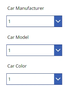 Cascading Dropdown In PowerApps