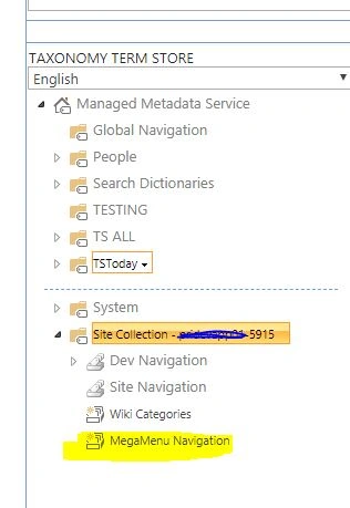 Mega-Menu Global Navigation In SharePoint 2016 Using Managed Metadata Navigation