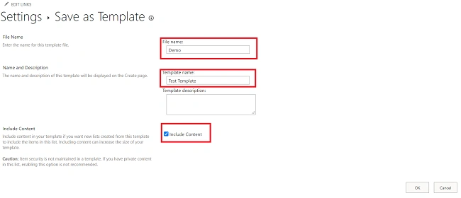 Save A List As Template In SharePoint Online Using PowerShell