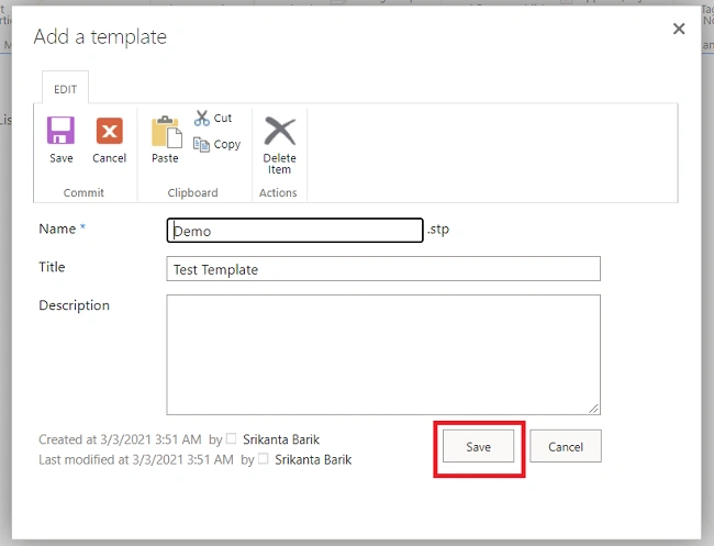 Save A List As Template In SharePoint Online Using PowerShell