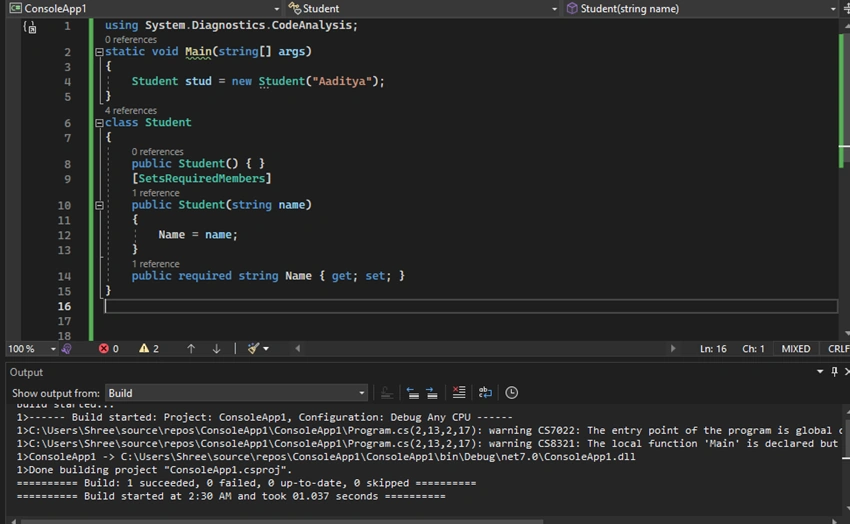 Introduction to C# 11 and its new features