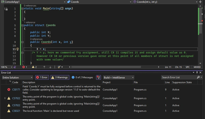 Introduction to C# 11 and its new features