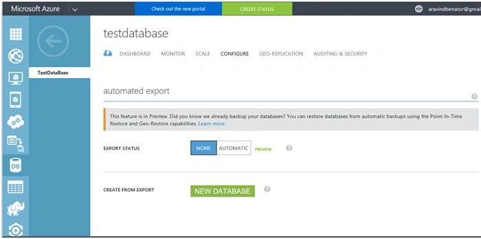 test database