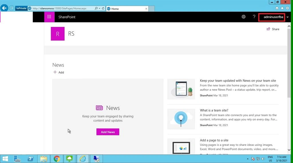SharePoint 2019 FBA Set up Full Name Error