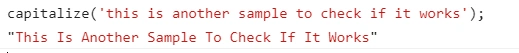 Capitalize First Letter Of Each Word Using JavaScript