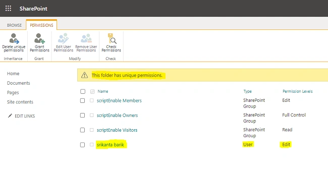Create A Folder And Set Unique Permission Using PnP PowerShell