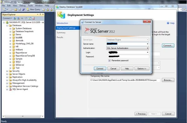 Azure server name