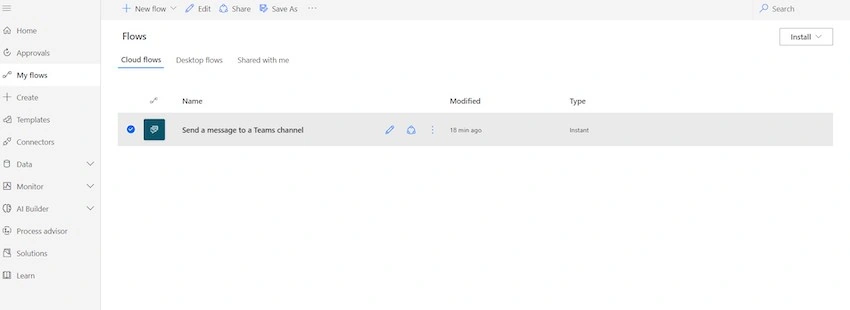 Export Power Automate Flows from One Environment to Another