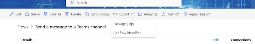 Export Power Automate Flows from One Environment to Another