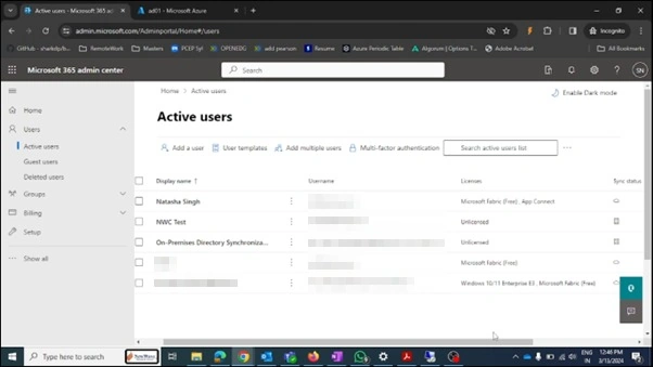 Active users