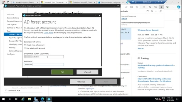 AD forest account