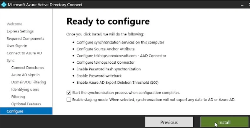 Ready to configure