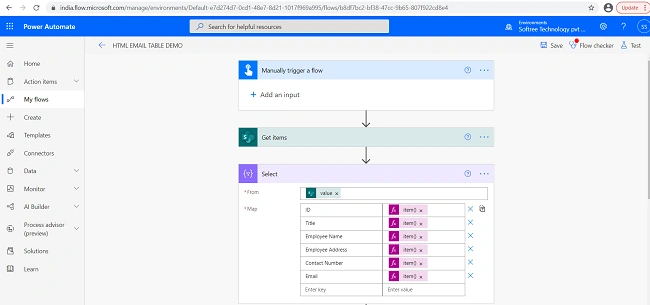 Create A Style HTML Table In An Email Using Power Automate