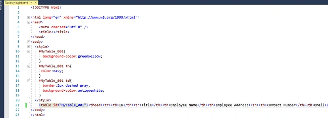Create A Style HTML Table In An Email Using Power Automate