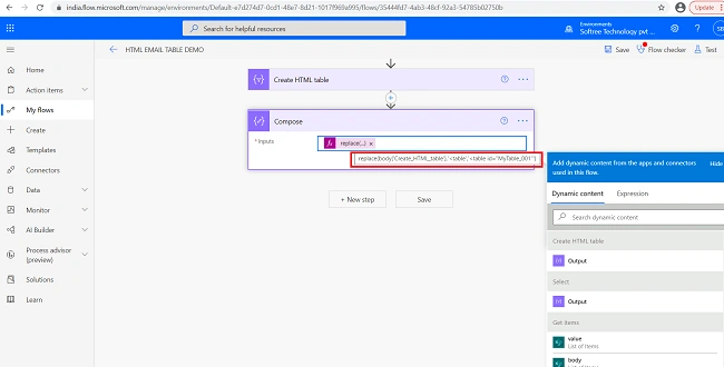 Create A Style HTML Table In An Email Using Power Automate