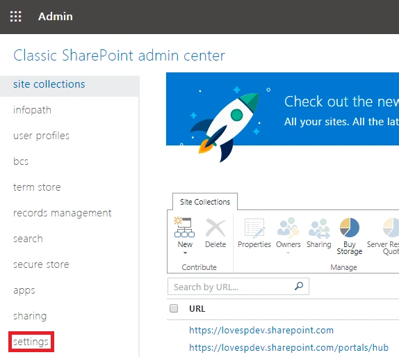 SharePoint Online Allow Custom Scripts