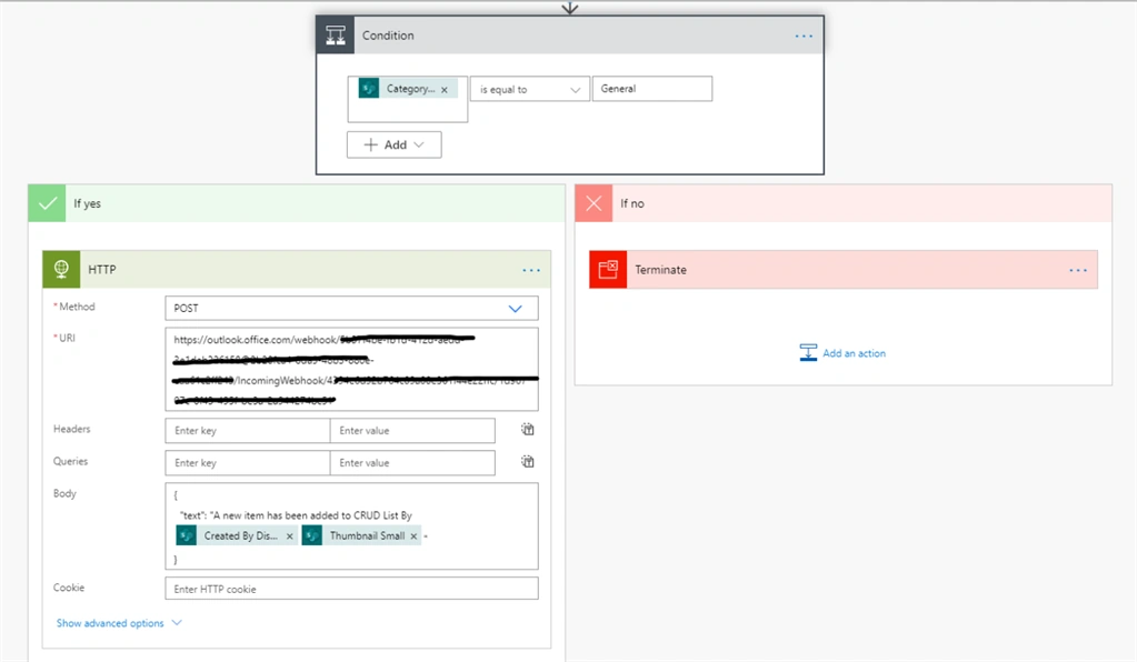 Configuring SharePoint Notification In Teams Using Flows