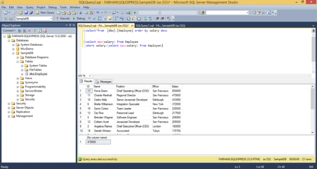SQL SERVER