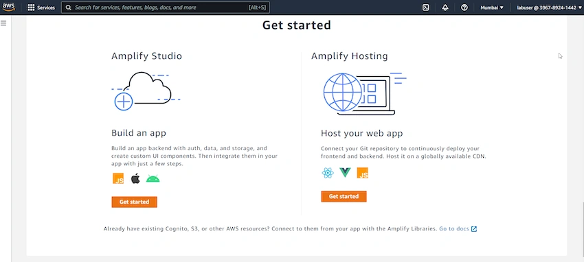 AWS Amplify To Host React Frontend With Cognito Authentication
