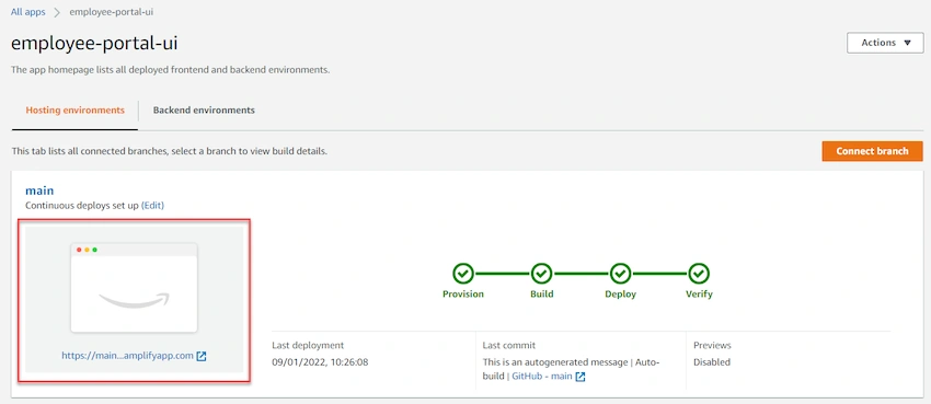 AWS Amplify To Host React Frontend With Cognito Authentication