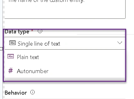 Data types