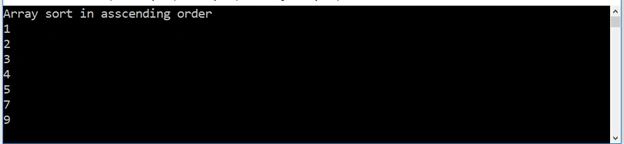 Sort Array In C# Without Using Inbuilt Function