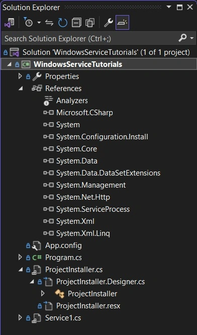 Solution Explorer