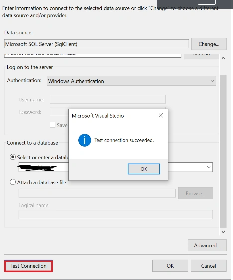Test connection