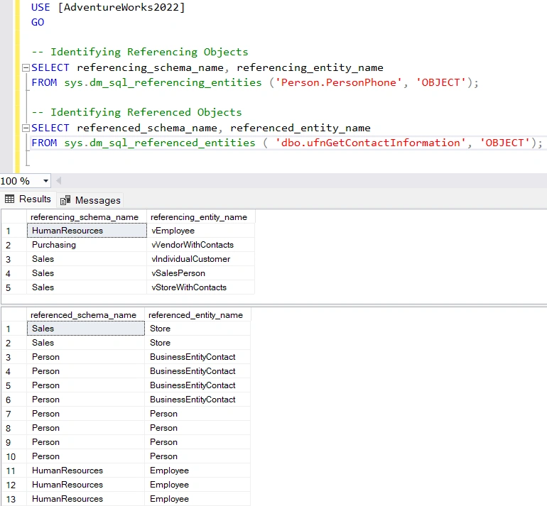 Example program