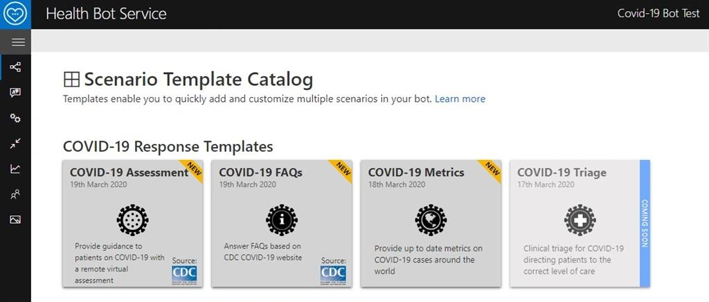 COVID-19 Assessment BoT Development And Deployment