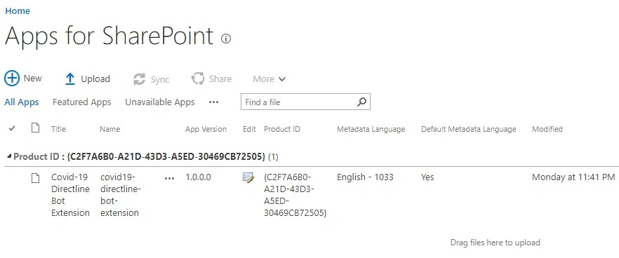 COVID-19 Assessment BoT Development And Deployment