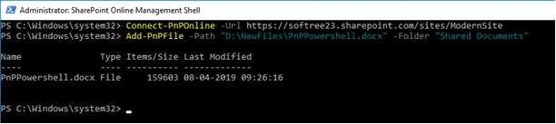 Add and Manage SharePoint Files Using PnP PowerShell