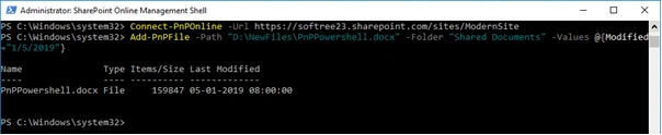 Add and Manage SharePoint Files Using PnP PowerShell
