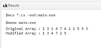 Finding Distinct Elements in a Data Structure using C#