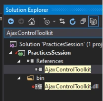 Solution explorer