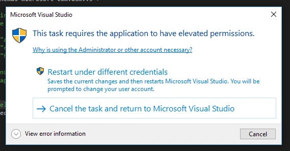 UAC prompt