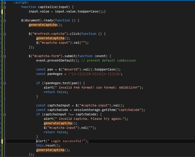 Captcha Validation