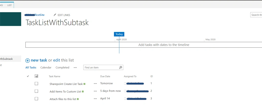 Create Multilevel Subtasks In A Task List Using CSOM