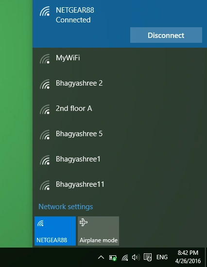 wifi screen
