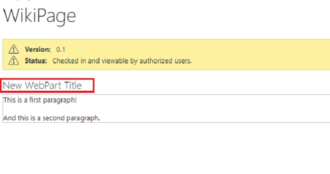 Add, Update And Remove Web Part Using CSOM