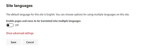 New Multilingual Feature in SharePoint Modern Sites