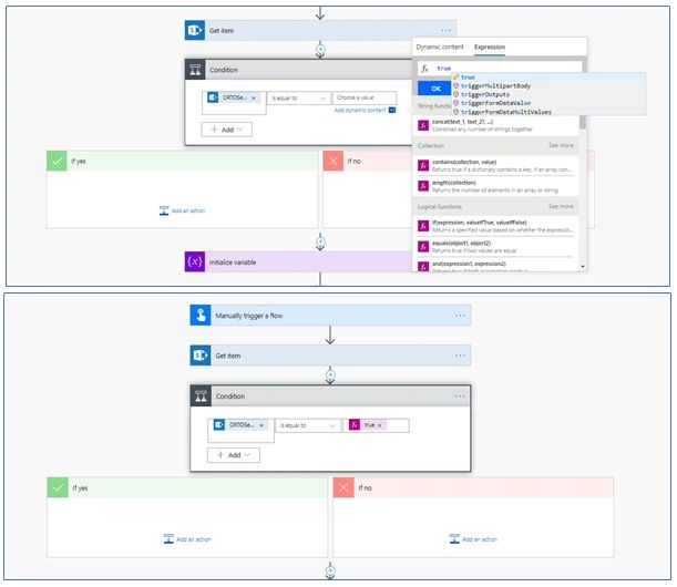 How To Check Condition Yes/No Column Value In FLOW