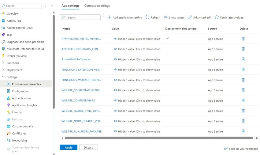 Azure portal