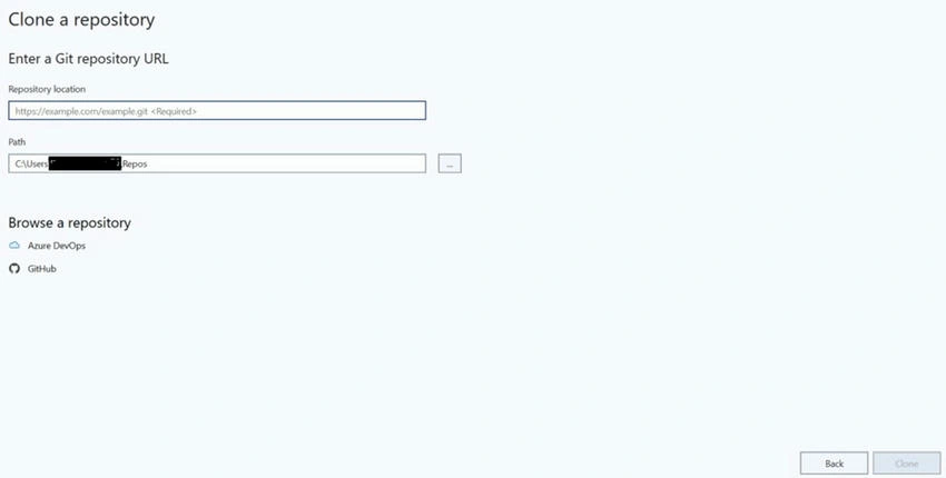 Clone A repository
