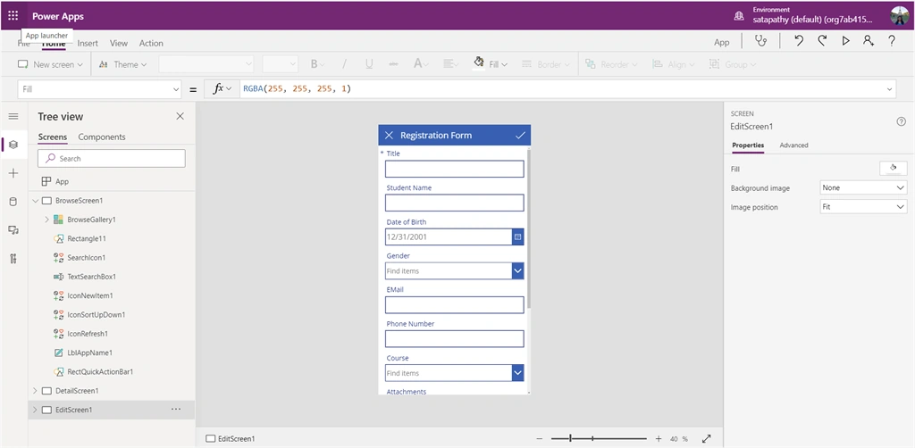 Modify SharePoint List Into Power Apps Form