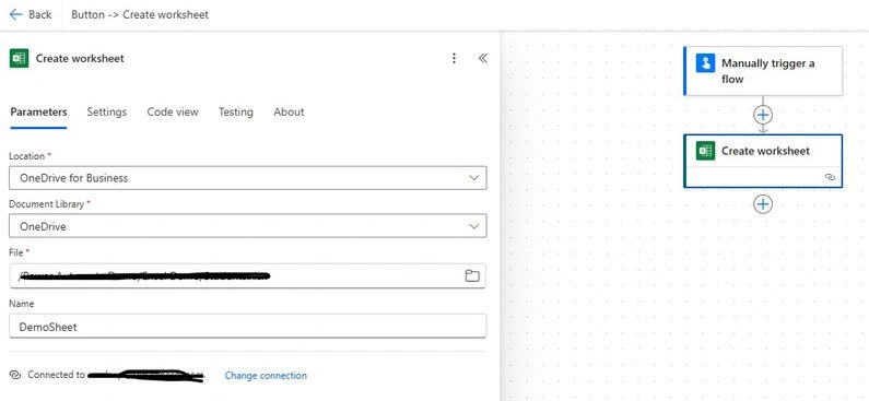 Create worksheet