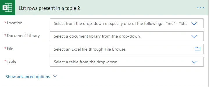 	SharePoint List using Power Automate